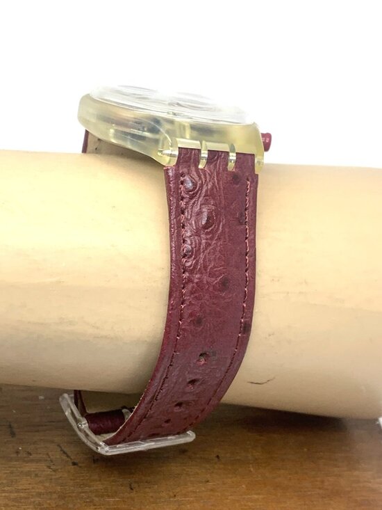 Swatch Unisex Watch SCK103 Windmill Swiss Quartz Vintage 1992 Leather Band 37mm main image 7